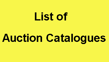 List of Auction Catalogues